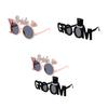 Amusing Novelty Wedding Glasses Plastic Frame Playful Reception Eyewear For Brides Grooms Lightweight Durable Party Accessories