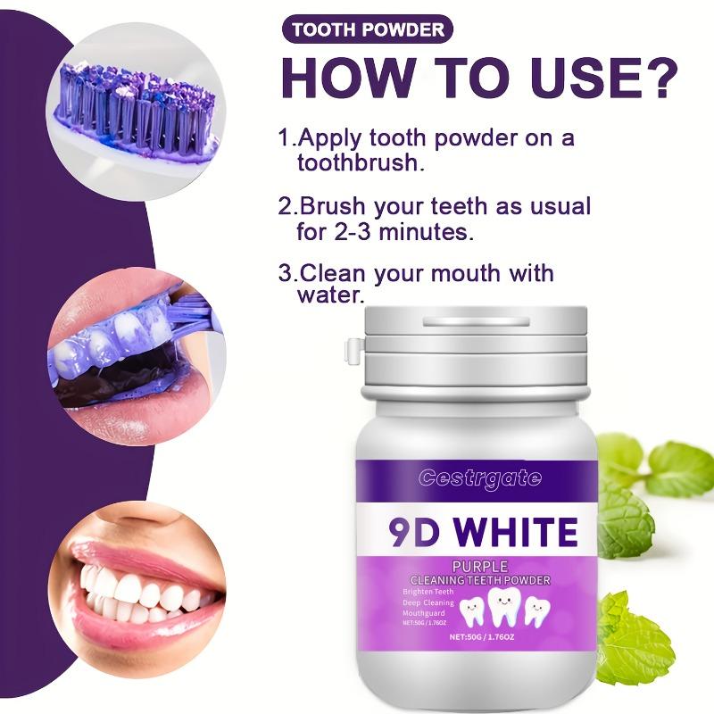 Tooth Powder Freshens Breath Removes Yellowing Smoke Stains Yellowing Bad Breath It Is Gentle in Protecting Gums Teeth