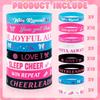 74pcs Cheerleader Gifts Bulk for Team – Cheer Bracelets for Party Favors, Girls Accessories, Goodie Bag Stuffers, Cheerleading Supplies