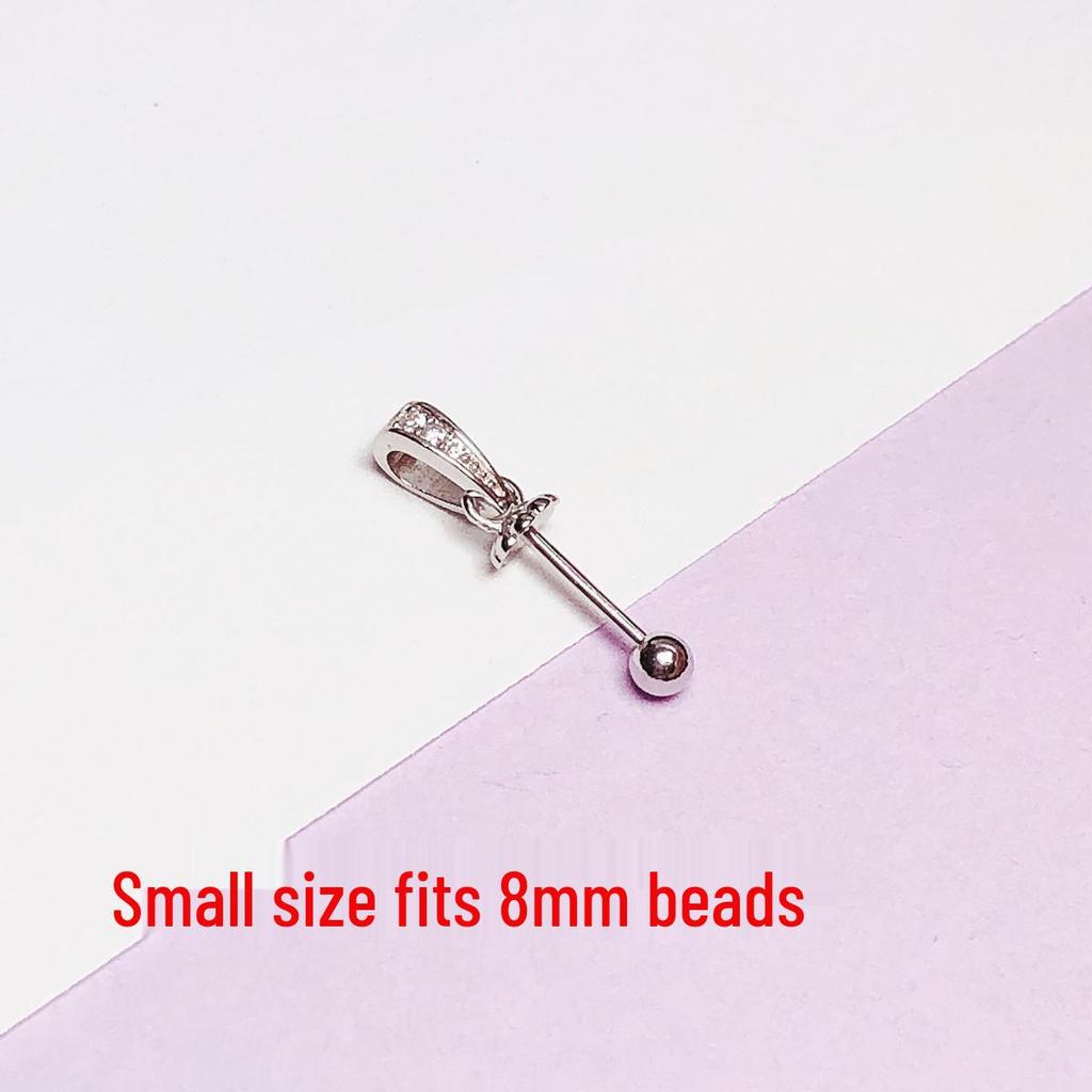 Sterling Silver Pearl & Amber Beads Holder with Free Shipping