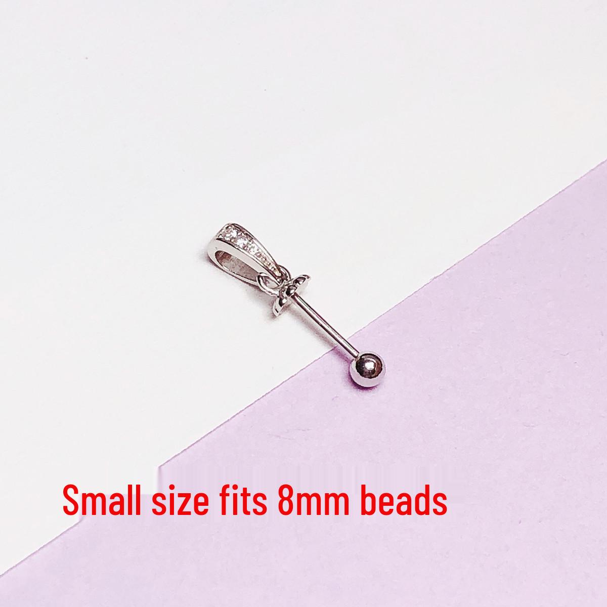 Sterling Silver Pearl & Amber Beads Holder with Free Shipping