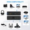 4K@60Hz HDMI  Supports HDMI eARC ARC   Toslink SPDIF optical   3.5mm stereo audio output  includes optical cable  HDMI Audio Extractor 2.0b Audio Ext