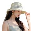 Summer Raffia Sun Hat With Adjustable Ribbon And Wide Brim For Womens Sun Protection
