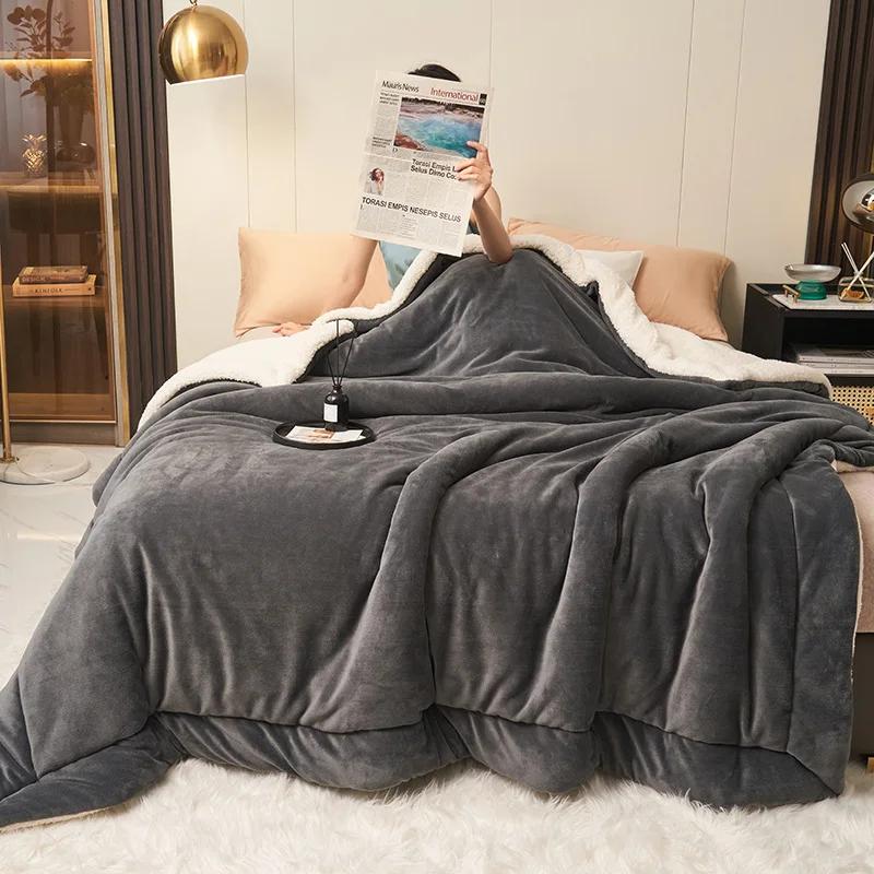 

Новый плед Сохраняет тепло Зимние одеяла Фланелевый диванный плед Простой Модный Однотонный Легкая роскошь для офиса дома 100x120cm 1pcs