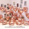Heart-Shaped Foil Balloons for Birthday, Wedding, or Engagement Decor
