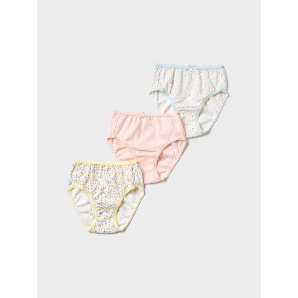 

Uniqlo Девочки Шорты 3шт Регулярный Цветок А 01 OFF WHITE/KIDS 100