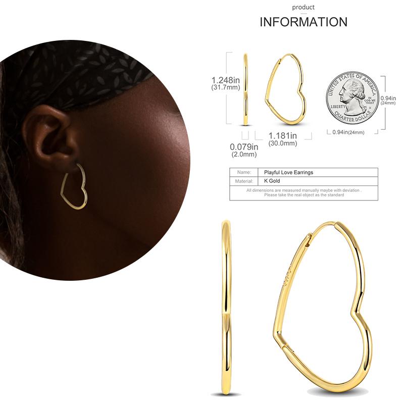 NEW Round Original CZ Hoop Earrings Heart U Shape Moon Star Unicorn Earring for Women Party Engagement Jewelry Gift