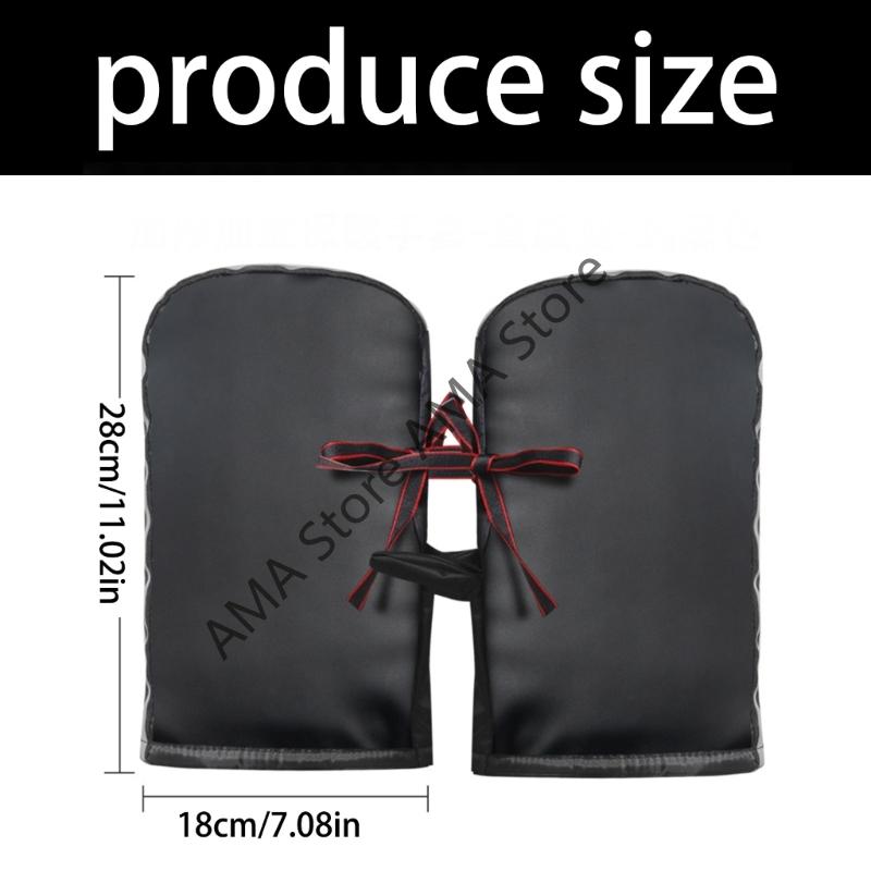 X7JF Thermal Insulated Motorcycle Riding Gloves Windproof Reflective Handlebar Muffs Cover For Winter Riding