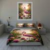 Flamingo Water Scenery. Bedding Duvet Cover Sets Duvet Covers Pillowcases Gifts (1 * Duvet Cover 2 * Pillowcases, Without Duvet Insert)
