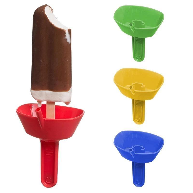 New Drip-Proof Popsicle Rack Drip Ice Holder Frozen Treats Rack Popsicle Holder with Straw For Kids Ice Cream