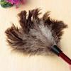 Wooden Handle Duster Dust Cleaning Tool Household Anti-static Ostrich Feather Fur Brush Clean Car Removal For Home Accessories