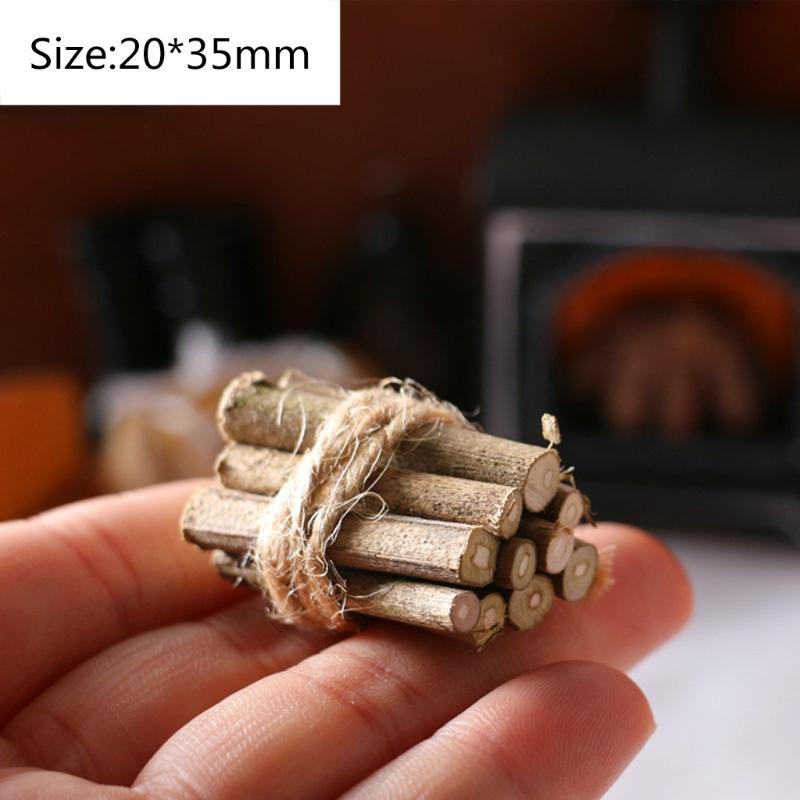 Exquisite Mini Hoe/Straw Bales/Firewood/Rubber Shoes/Carts/Fireplace Model 1:12 Scale Dollhouse Miniature Furniture Toys