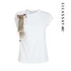 ELLASSAY Women's Elegant Scarf Knot Vest T-Shirt