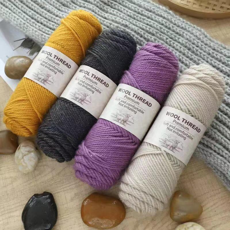 Soft Alpaca Wool Chunky Yarn for Hand Knitting Sweaters, Scarves, and Hats
