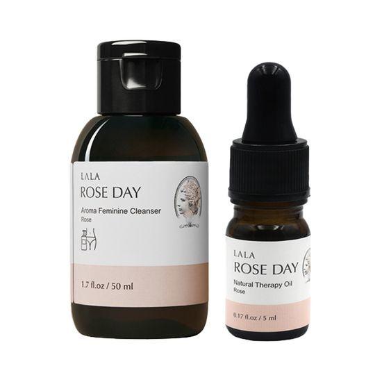 Choose One of Three LALAROSE DAY Travel Kits (50ml Feminine Hygiene Product, 5ml Natural Therapy Inner Perfume)
