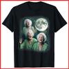 Three Granny Moon 3 Old Ladys Howling Weird Cursed Meme Black Cotton T-Shirt