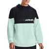Under Armour Futures Mixed Anorak Regular Fit Hooded Jacket With Drawstring Men Tops Black Green 1358231-002