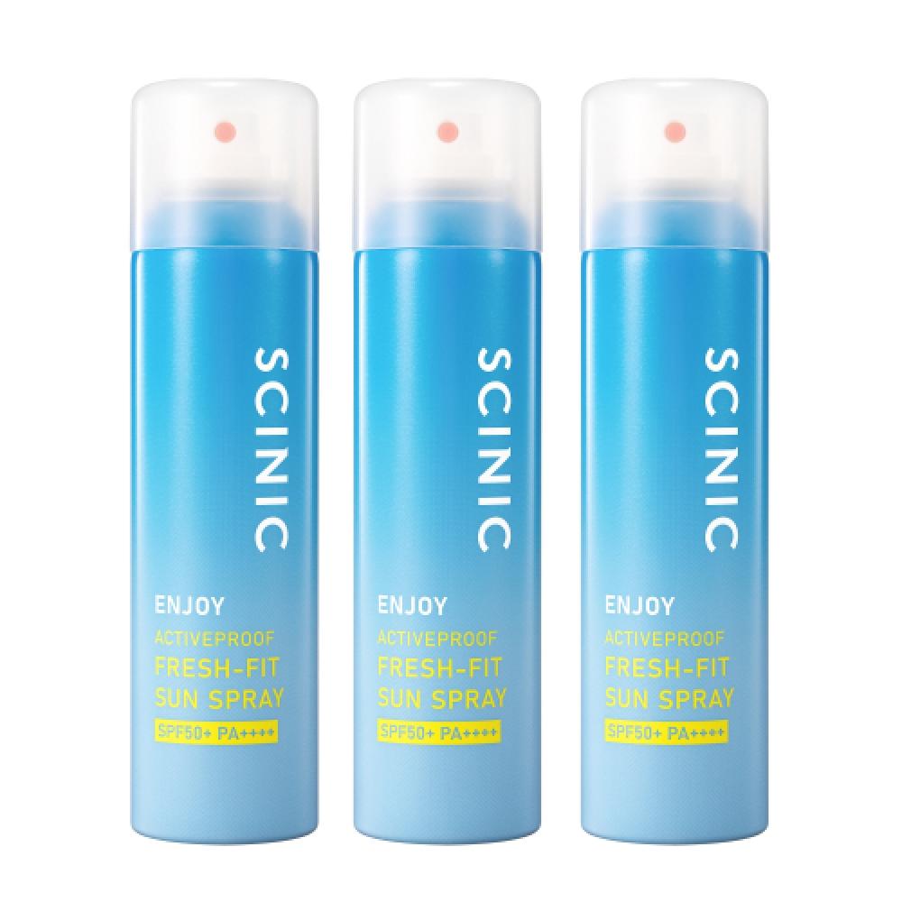 Scinic Enjoy Active Proof Fresh Fit Sun Spray 100ml 3 Pcs FREE