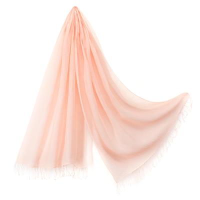 Linen Large Scarf In Gift Pink 70x200cm [Pashmina Collection] 100% Box, Orange,