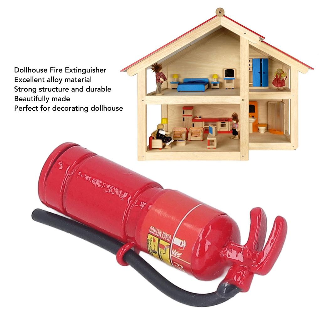 Extinguisher Mininature 1:12 Scale Alloy Model Decorative Accessories