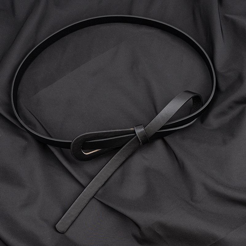 Retro Buckle Elastic Leather Waist Belt for Women