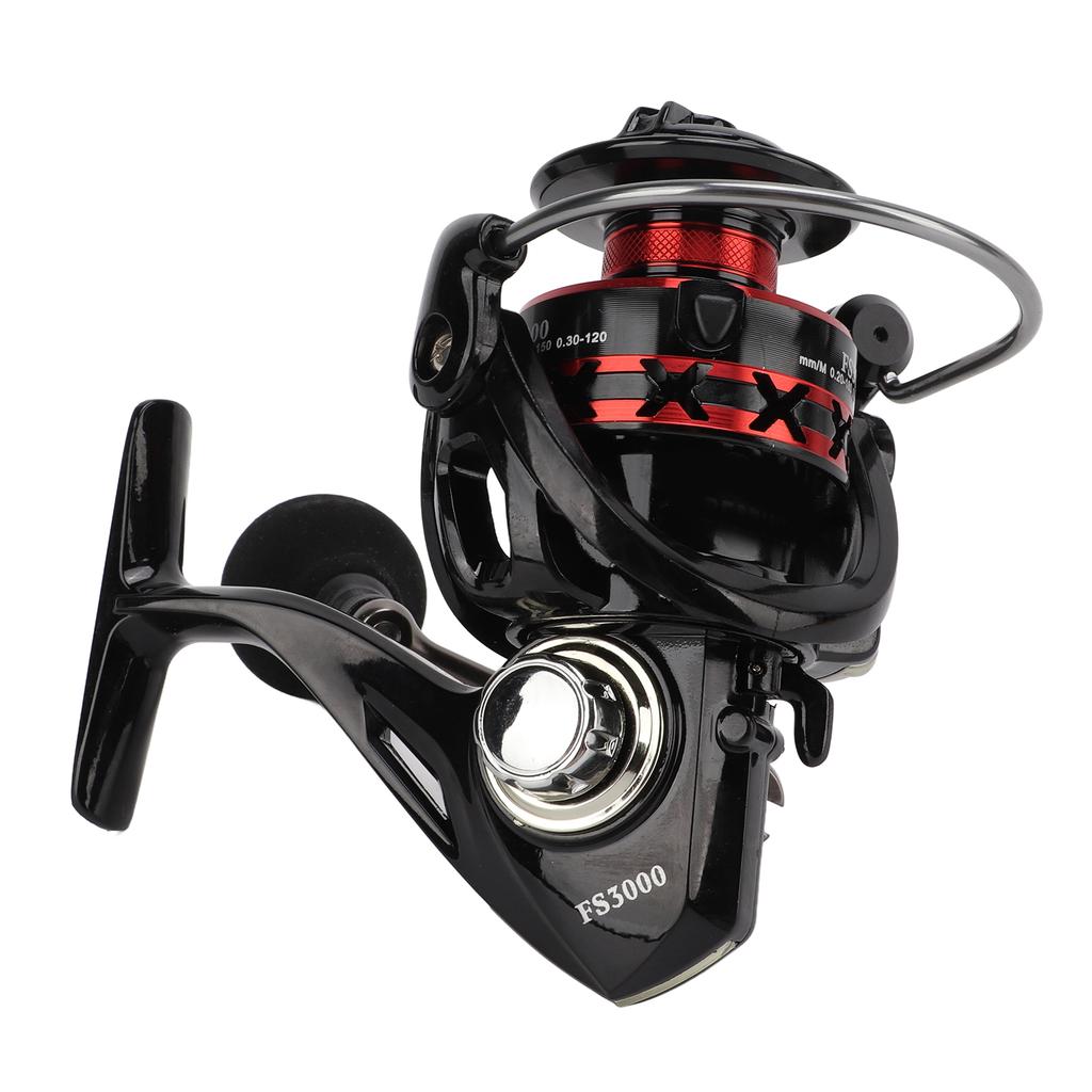 Metall Spinnrolle CNC mit EVA Griff Metall Kurbelarm Weitwurf Angelschnurrad FS3000