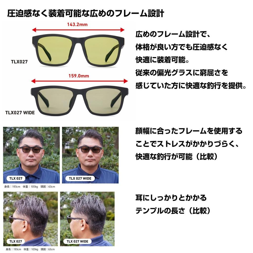 Sunglasses TLX 027 WIDE True View Silver Blue Mirror Free [DAIWA]