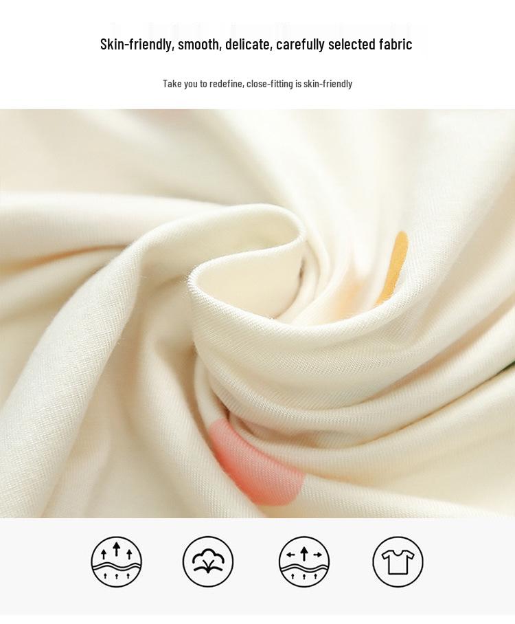 Girls' La Bu Bu Modal Pajama Set - Long Sleeve, Spring/Fall 2025, for Children & Babies, Air Conditioning Homewear.