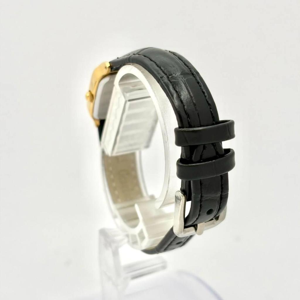 Used [Beautiful Condition/New Battery] SEIKO SPIRIT Ladies Watch Gold Square 1F21-5B20 510004 New Belt
