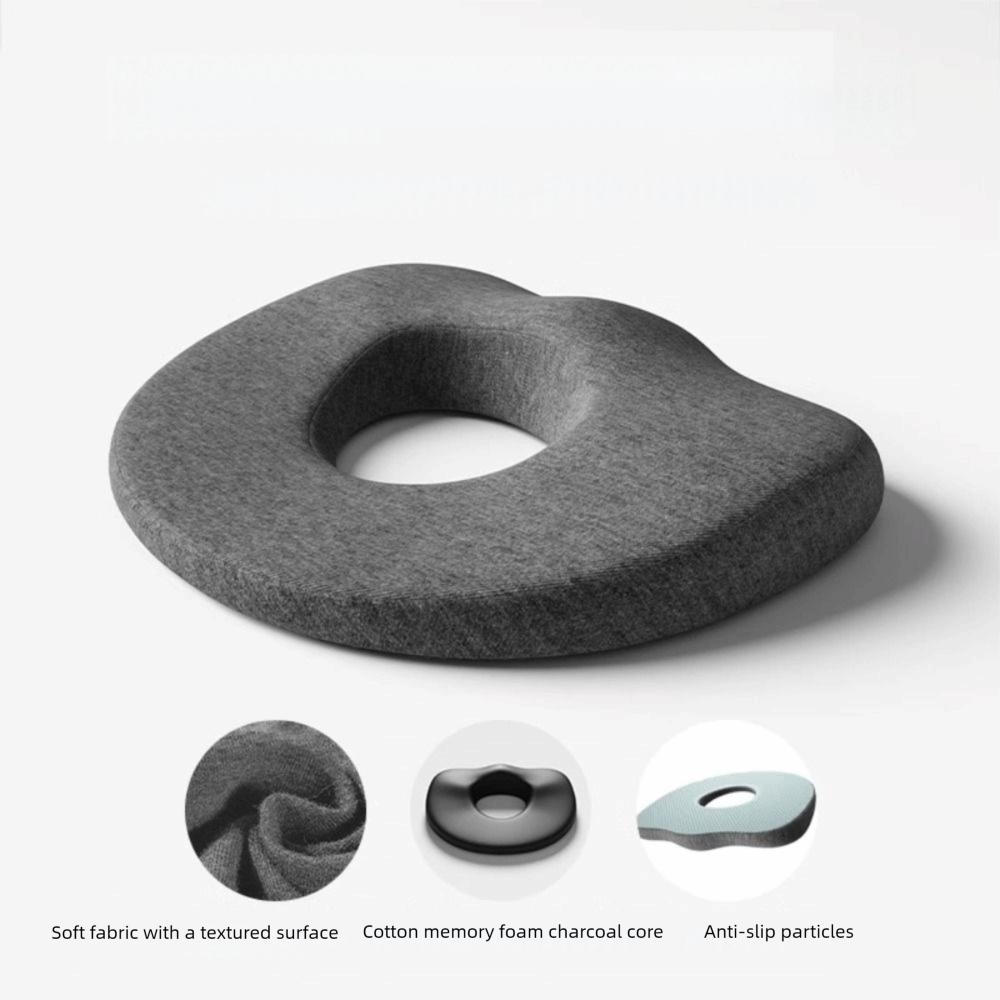 Prevent Pressure Sores Memory Foam Cushion Soft Texture Seat Pad Round Cushion  Office Home Decor