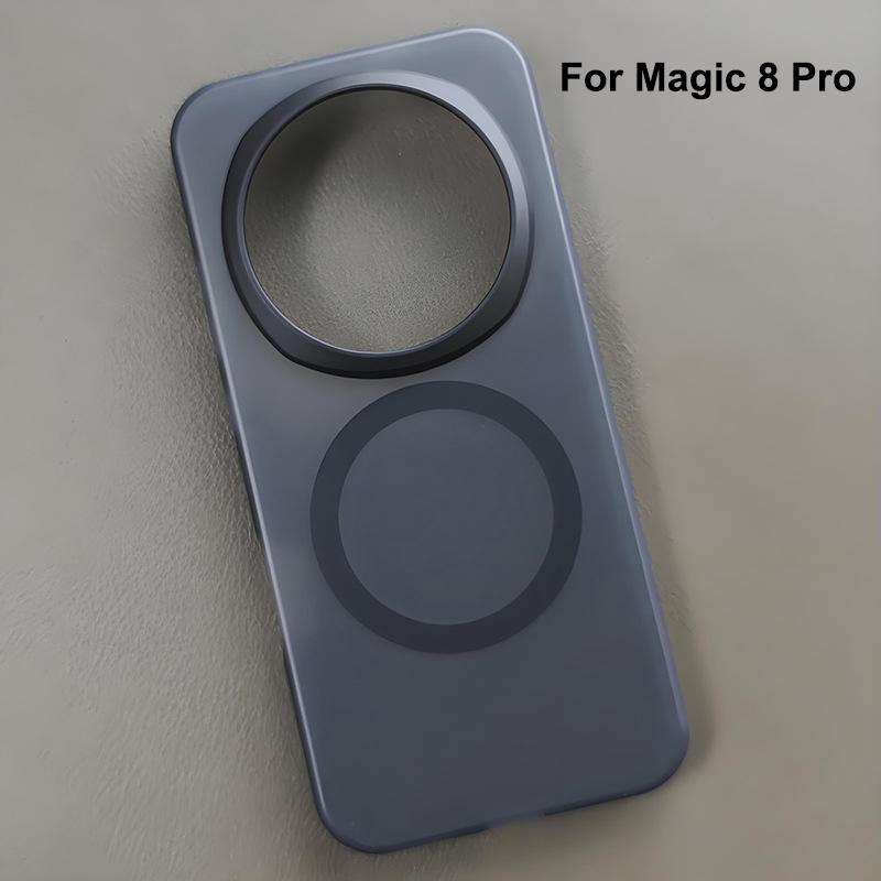 For Honor Magic 8 & 8 Pro Case Magsafe Luxury Slim Matte Black Translucent Frosted Lightweight Baby Skin Touch Phone Case Cover