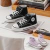 Spring/Autumn Canvas Velcro High-Top Shoes for Toddlers - Unisex Skate & Sports Shoes