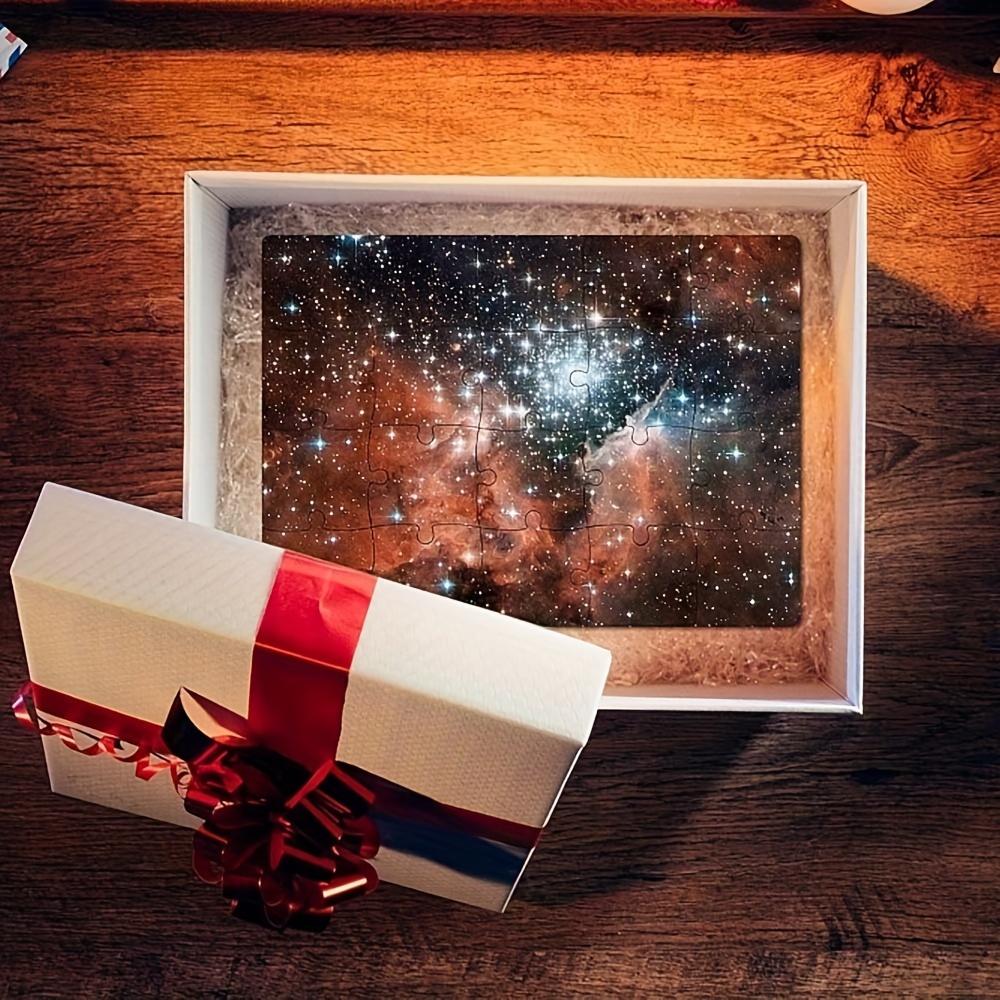 6 Stück DIY Sublimationsrohlinge Puzzles - A5 Größe, Weißes Papier Puzzlespiel für Wärmeübertragung & Druck-Bastelarbeiten, Sternenhimmel-Thema