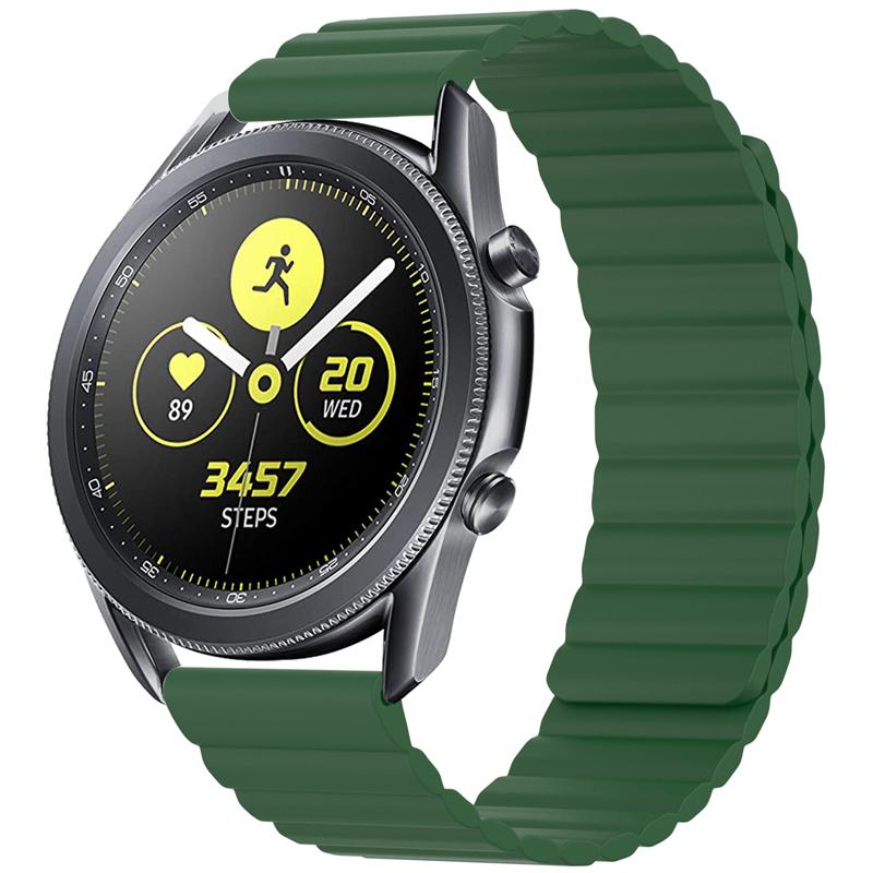 Akim Galaxy Watch Neo Magnetic Silicone Strap Galaxy Watch 7/Fe/6/6 Classic/5/5 Pro/4/3/Active 2/Classic/Gear/S3/S2/Frontier/Sports