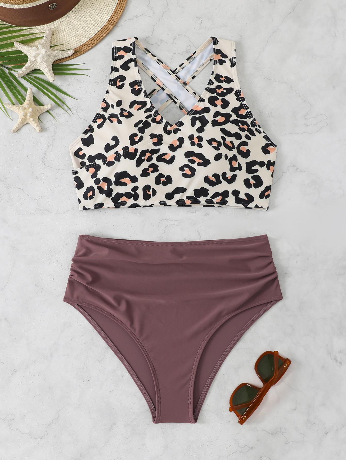 

2026 Women s High-Waisted Bikini - Sporty, Sexy, and Conservative Two-Piece Swimsuit Medium