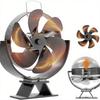 Silent Adjustable Fireplace Fan Designed for Energy Efficient Heat Distribution with Large Blades and Flexible Angle Settings