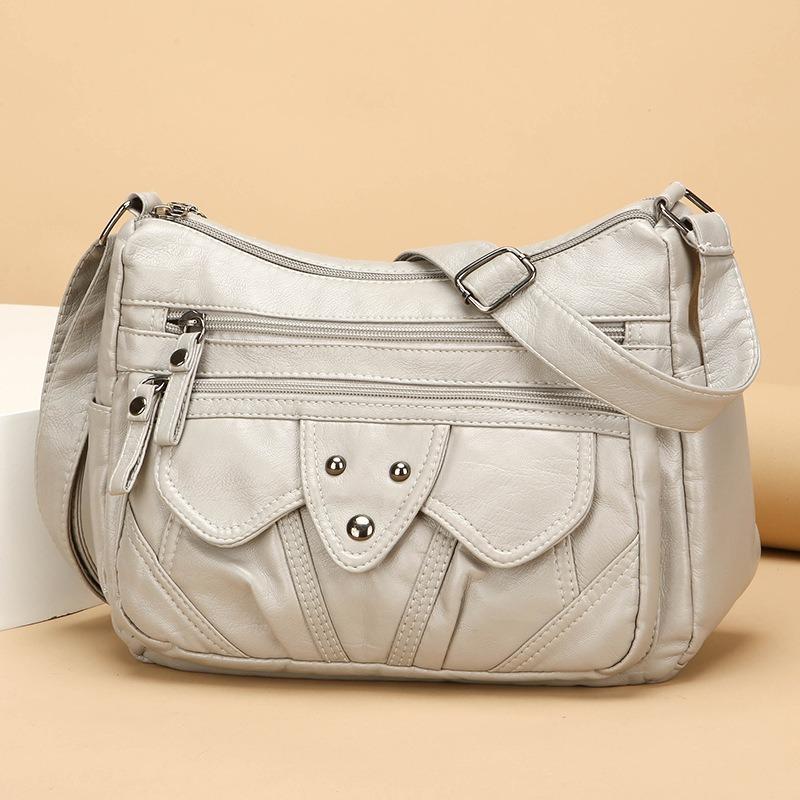 Vintage Large Capacity Single Shoulder Diagonal Cross Women's Bag