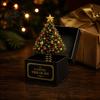 Festive Holiday Decorations Christmas Magic Gift Box, Spring-Loaded Pop-Up 3D Santa Small Presents Claus Snowman Angel Elk Trick Box for Xmas Parties,