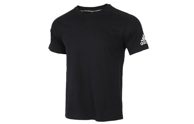 

Adidas T Shirts Men s Black Crew Neck Moderate Straight Fit FL3949 M