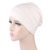 1Pc Muslim Stretch Hair Loss Head Scarf Wrap Cap Polyester Cancer Chemo Women Plain Turban Hat