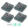 UCF204-12 Pillow Block Bearing 4-Bolt Self-Aligning 3/4" Bore Solid Base 4 Pcs