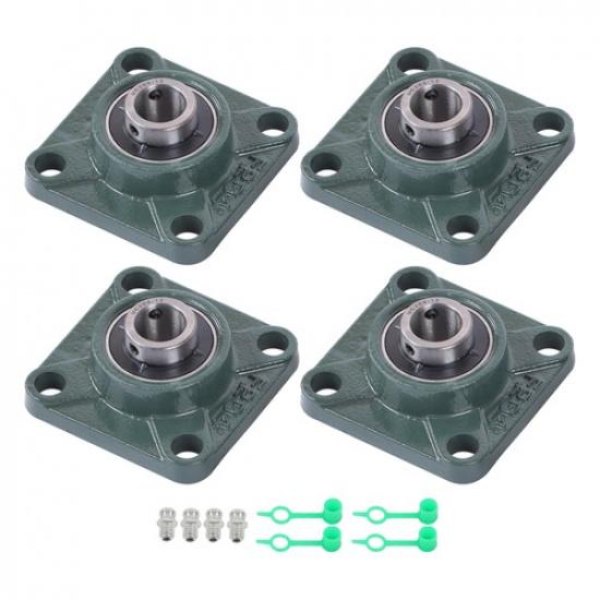 UCF204-12 Pillow Block Bearing 4-Bolt Self-Aligning 3/4" Bore Solid Base 4 Pcs