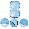 Vaguelly 2pcs Kids Car Sun Shade Cartoon Design Sun Shade Cut