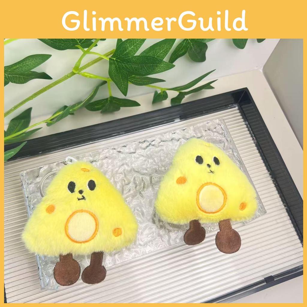 Plush Cheese Adorable Keychain Accessory Perfect For Students And Fashionable Bags