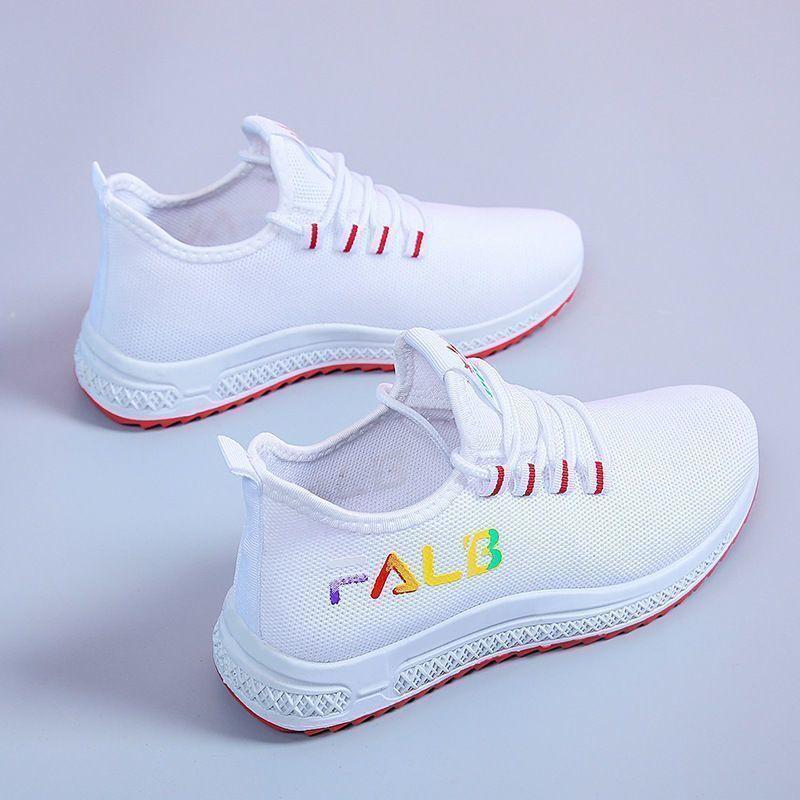Little White Shoes Women's Summer Versatile Walking Single Old Beijing Cloth Shoes Running Casual Sports Women's Shoes