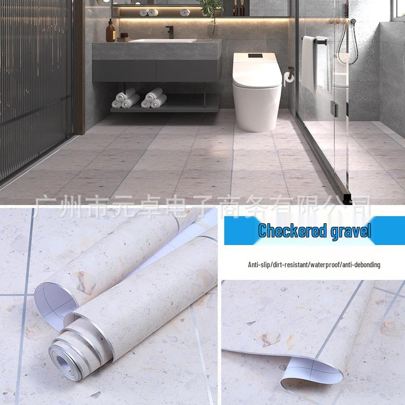 Adesivo da Pavimento Moderno Minimalista Autoadesivo per Bagno, WC e Cucina