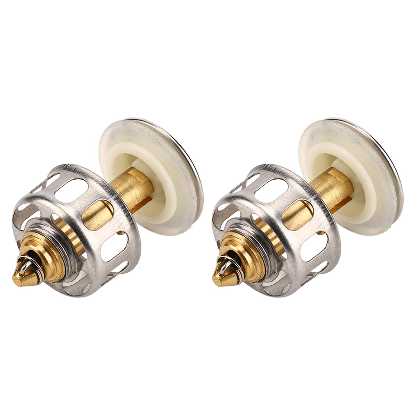 

2 шт. Универсальная заглушка для слива раковины из нержавеющей стали с высокой устойчивостью к засорению