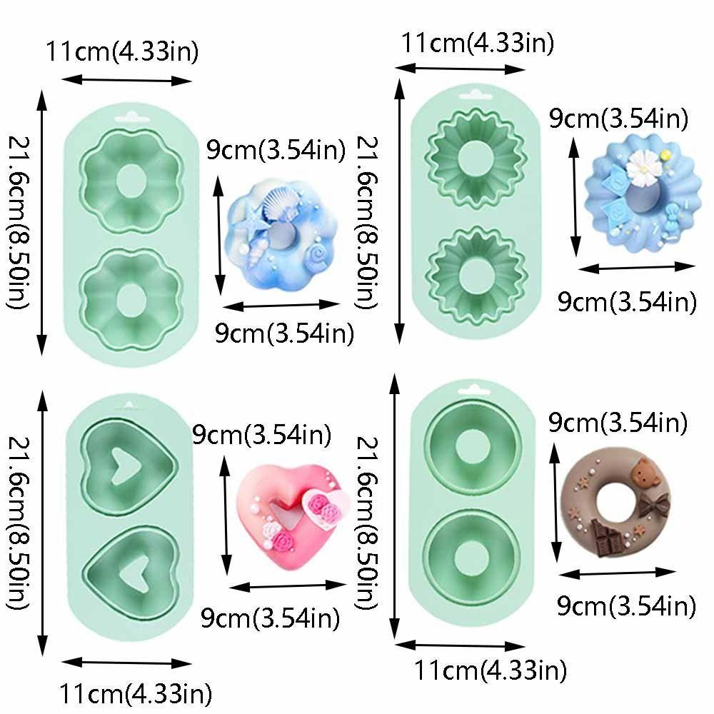 DIY Doughnut Baking Mold Silicone Cake Mold Easy to Demold Silicone Baking Pan  Mousse
