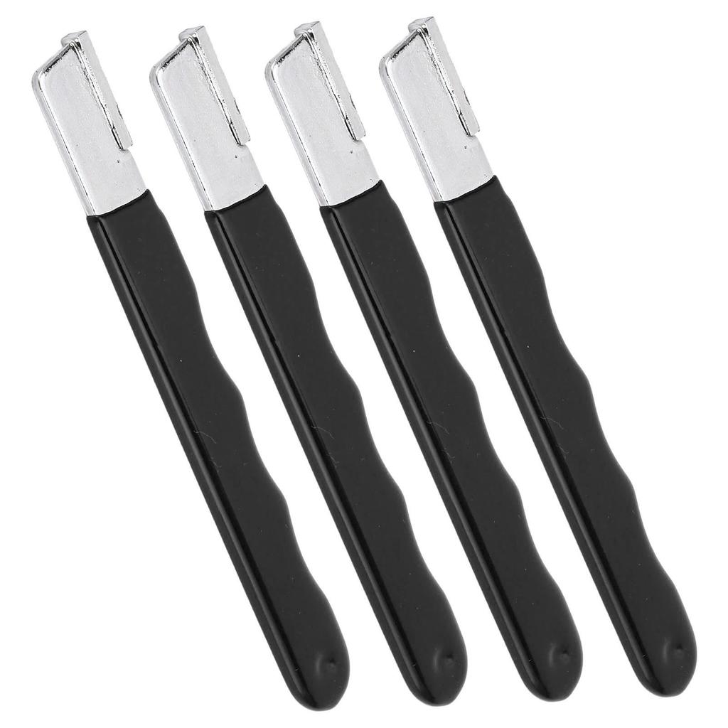4Pcs Garden Tool Sharpener Mini Portable Cutter for Gardening Pruner Hedge Shears Scissors Black