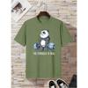 Santa Fitness Printed Men's T-shirt Fitness Sports Men's Short Sleeve Top Daily Running Workout Men's Crew Neck T-shirt